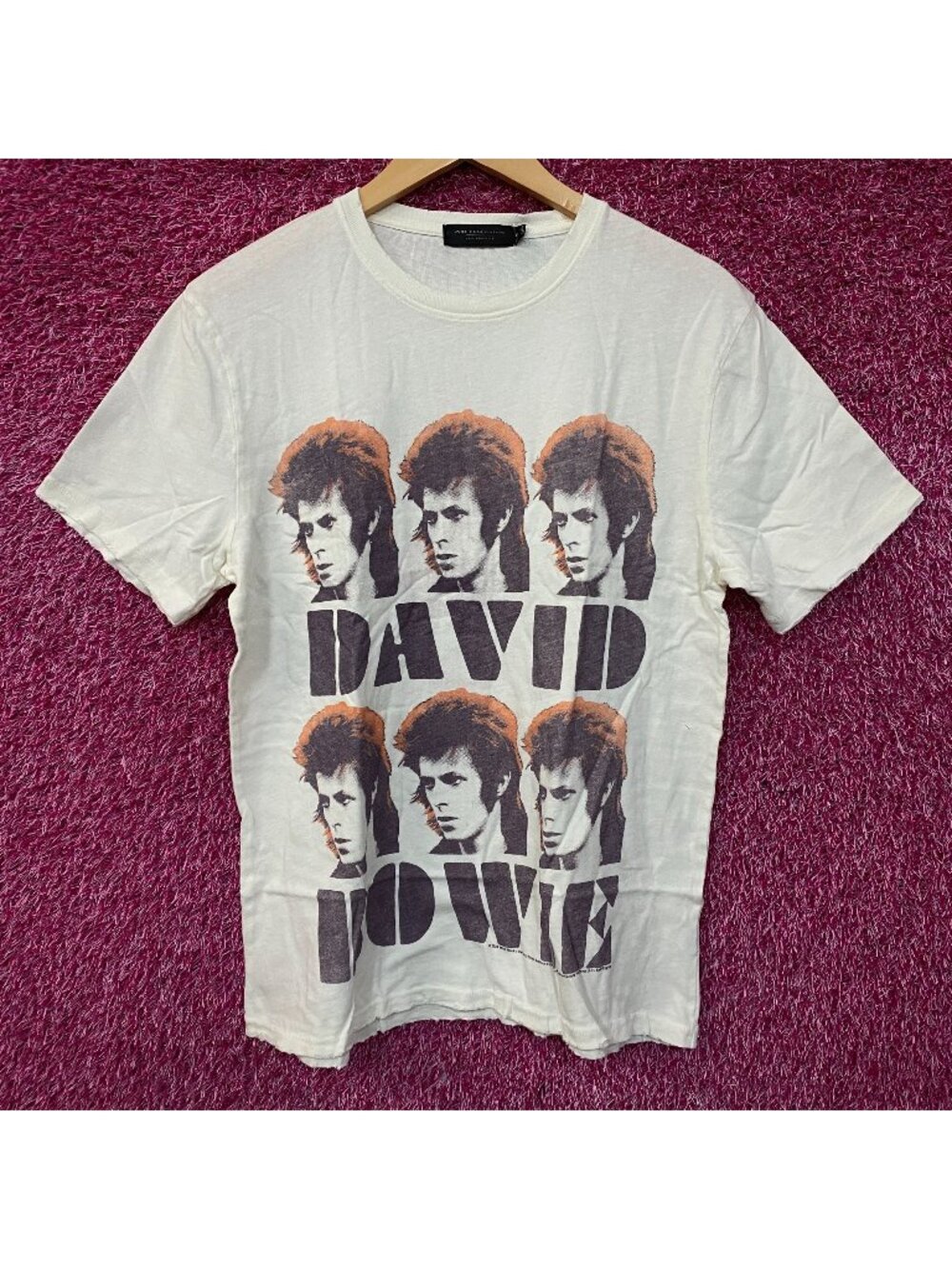 Junk Food Clothing David Bowie Faces Vintage Style Graphic T-Shirt Medium